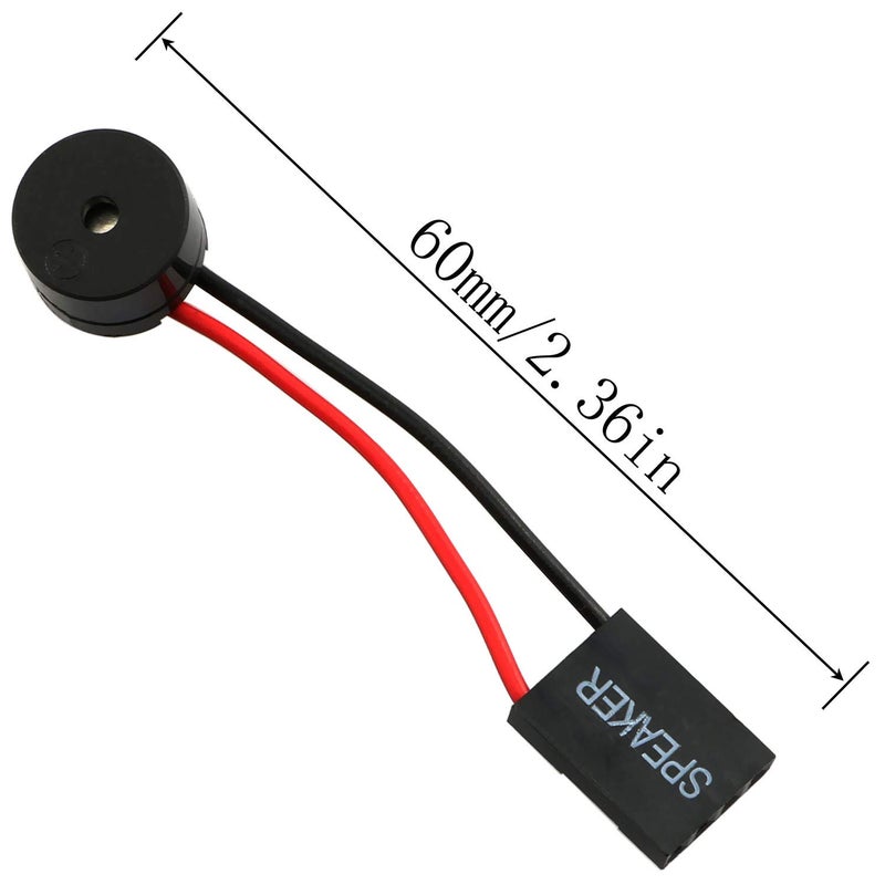 RuiLing 2-Pack PC Motherboard Mini Plug Speaker Desktop Computer Case DIY Internal BIOS Beep Alarm Buzzer - Image 2